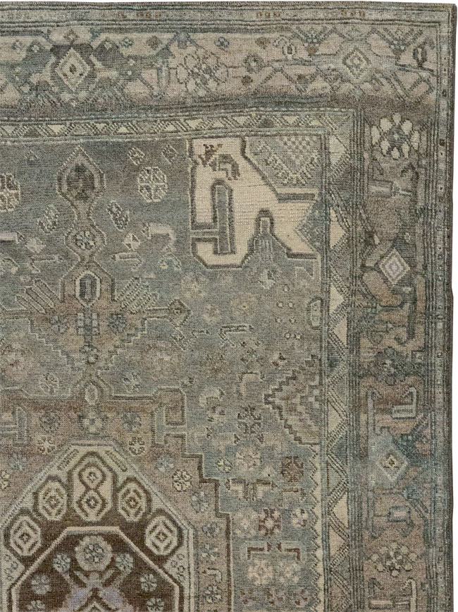 Antique Persian Kurdish Accent Rug, No.32001 - Gsblank