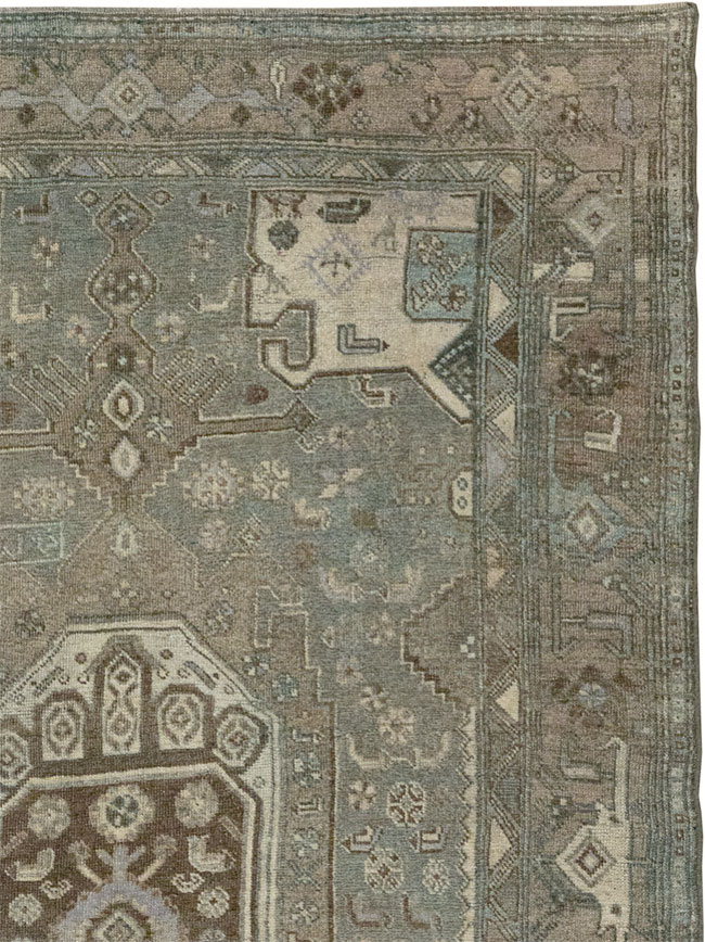 Antique Persian Kurdish Accent Rug, No.32001 - Gsblank