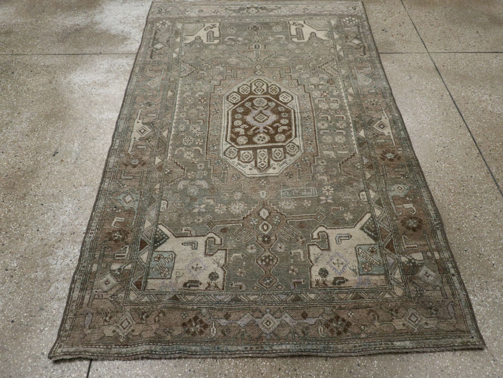 Antique Persian Kurdish Accent Rug, No.32001 - Gsblank
