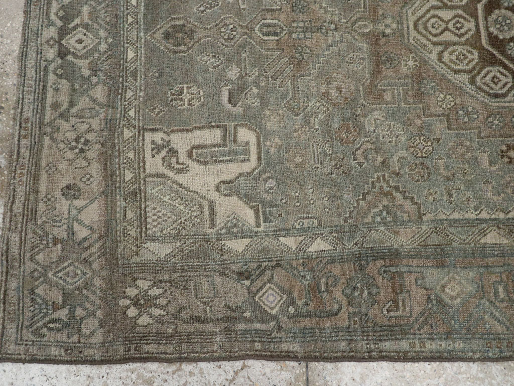 Antique Persian Kurdish Accent Rug, No.32001 - Gsblank