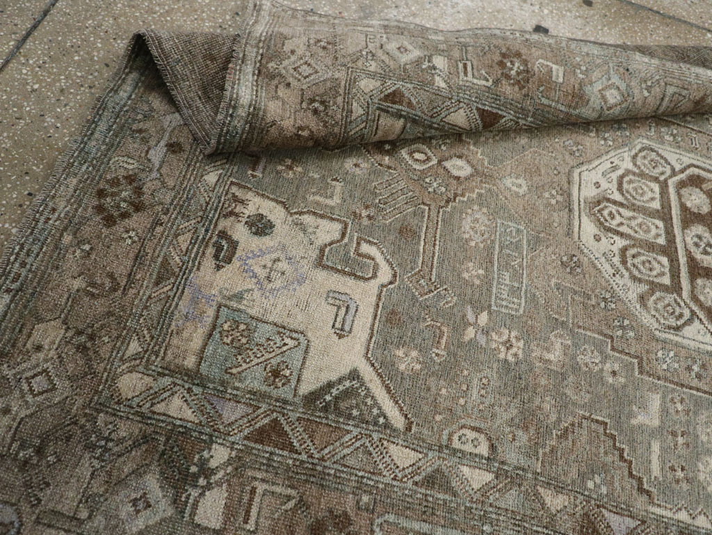 Antique Persian Kurdish Accent Rug, No.32001 - Gsblank