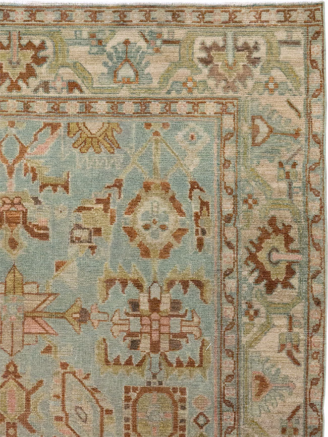 Vintage Persian Malayer Accent Rug, No.32002 - Gsblank