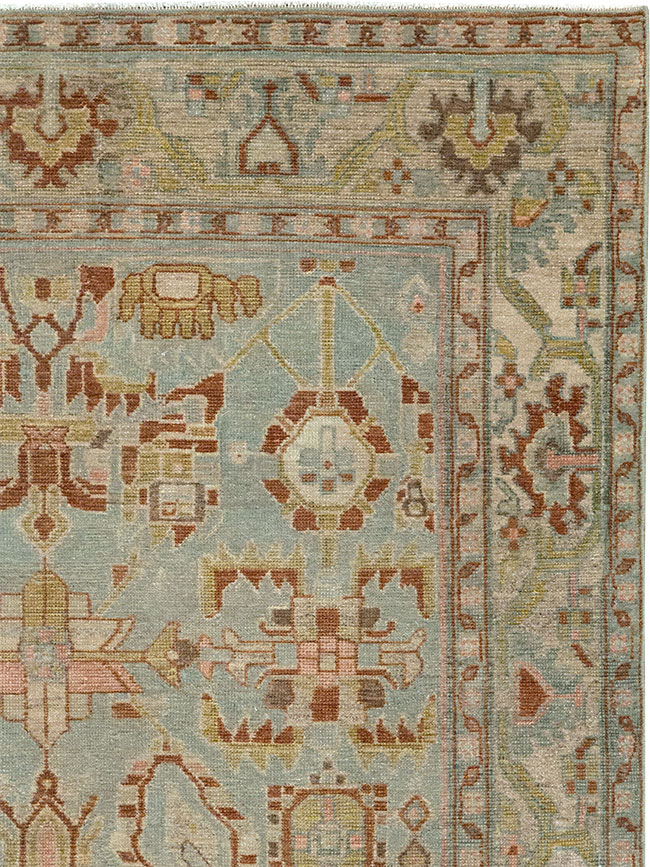 Vintage Persian Malayer Accent Rug, No.32002 - Gsblank