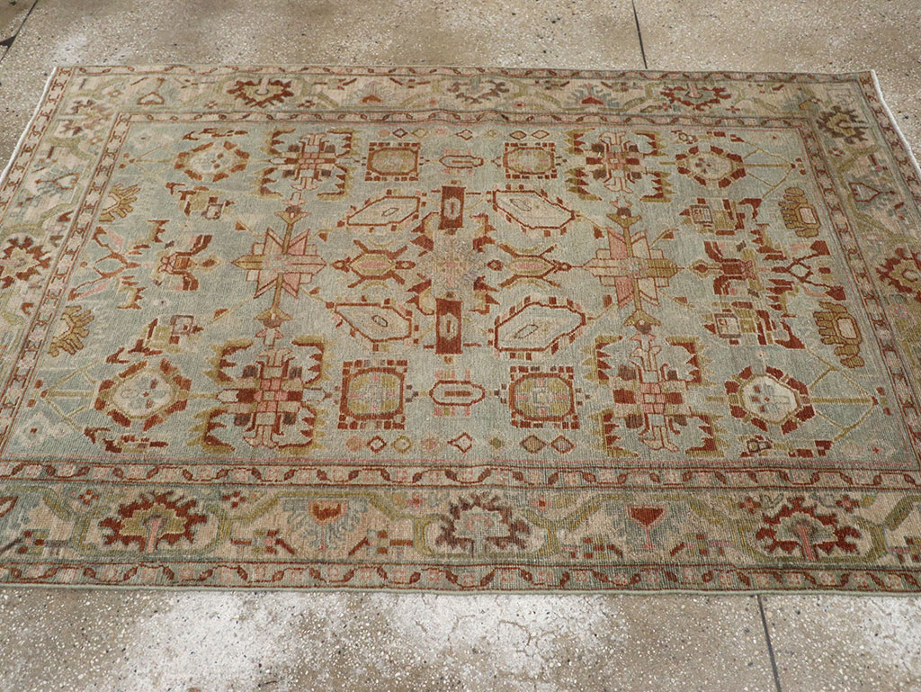 Vintage Persian Malayer Accent Rug, No.32002 - Gsblank