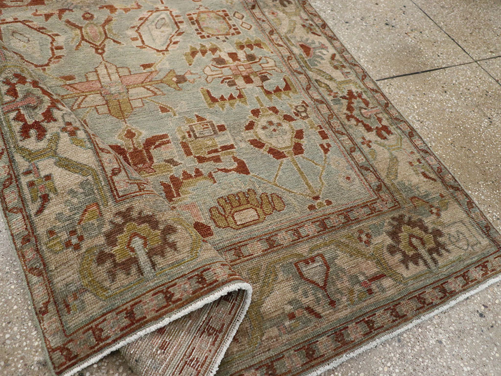 Vintage Persian Malayer Accent Rug, No.32002 - Gsblank