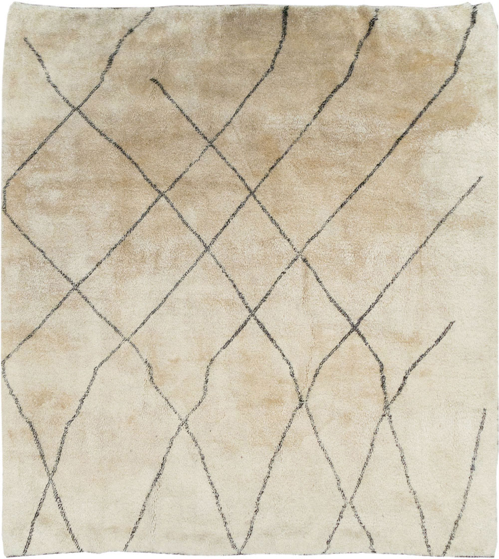 Modern Moroccan Square Room Size Carpet, No.32008 - Gsblank