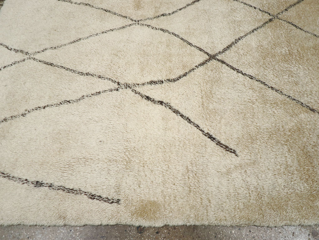 Modern Moroccan Square Room Size Carpet, No.32008 - Gsblank