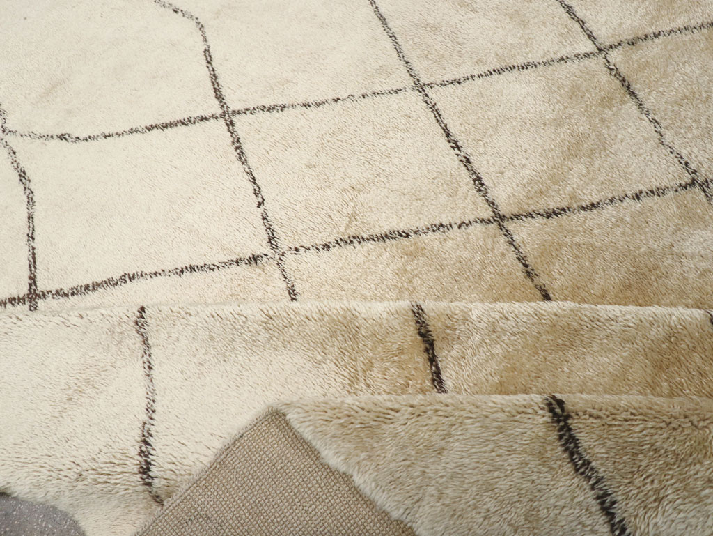 Modern Moroccan Square Room Size Carpet, No.32008 - Gsblank