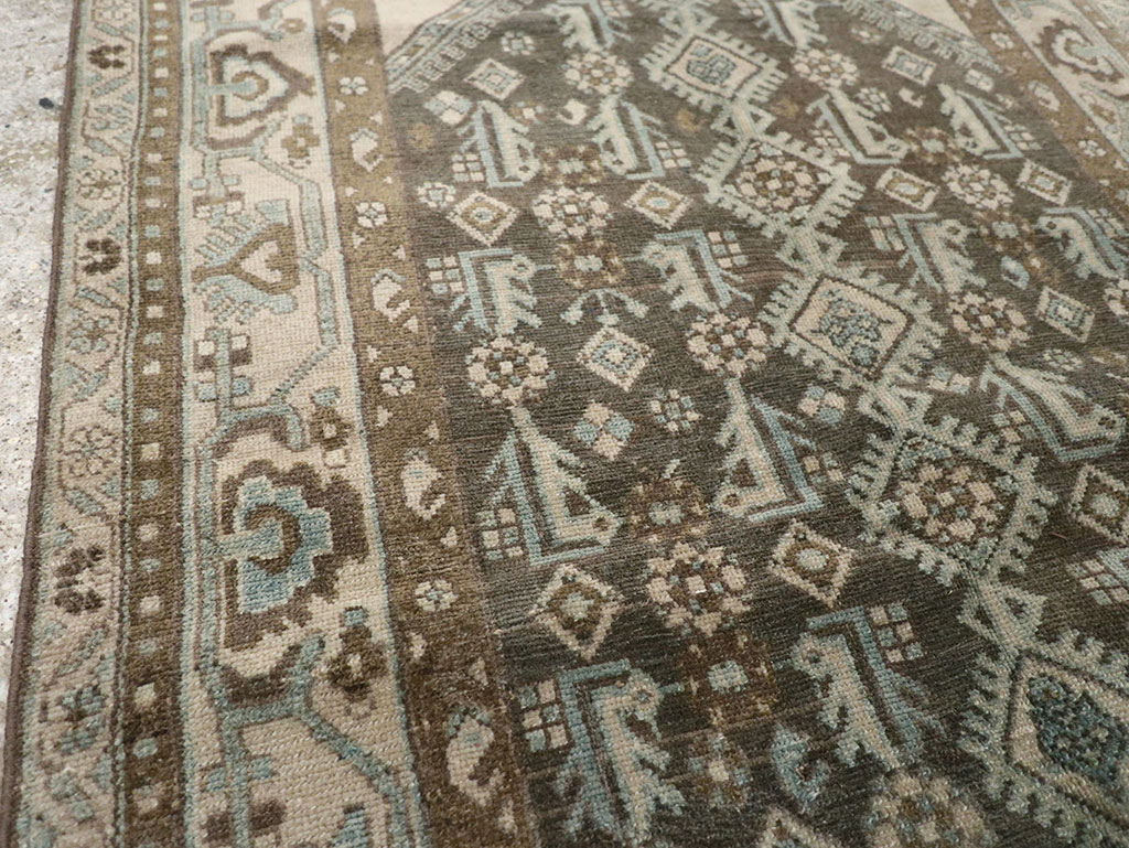 Vintage Persian Malayer Throw Rug, No.32013 - Gsblank