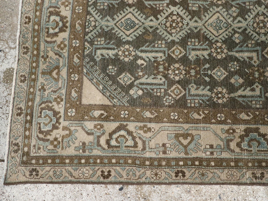 Vintage Persian Malayer Throw Rug, No.32013 - Gsblank