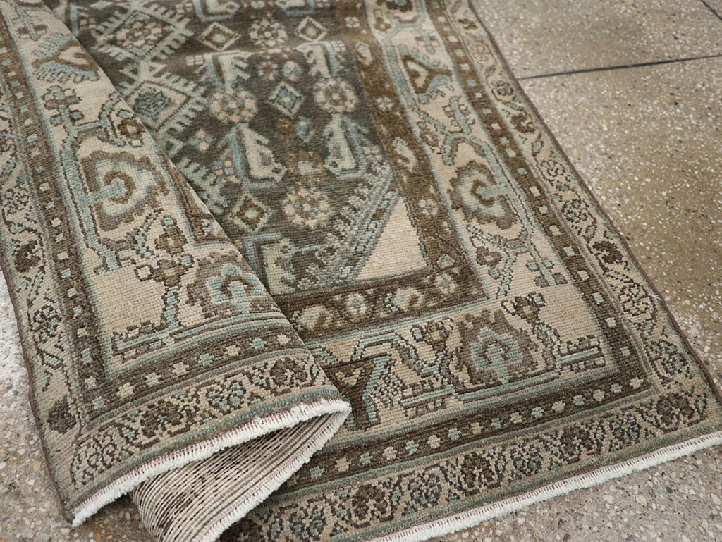 Vintage Persian Malayer Throw Rug, No.32013 - Gsblank