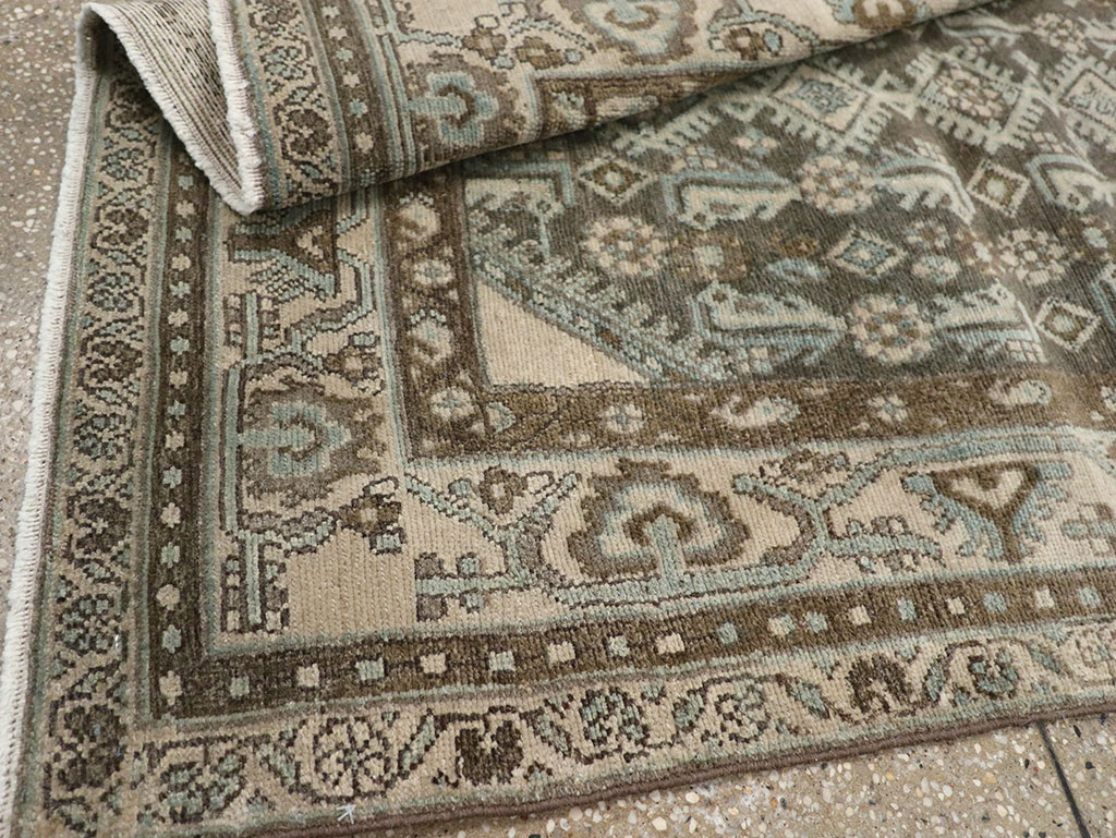 Vintage Persian Malayer Throw Rug, No.32013 - Gsblank