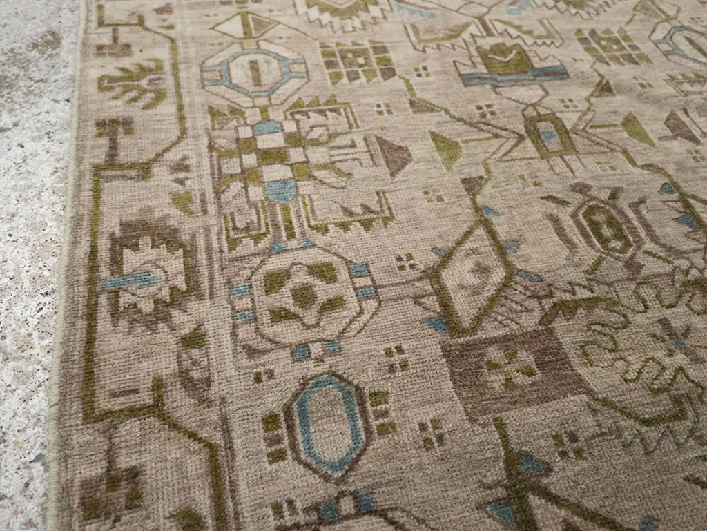 Vintage Persian Malayer Throw Rug (Pair: 1 of 2), No.32016 - Gsblank