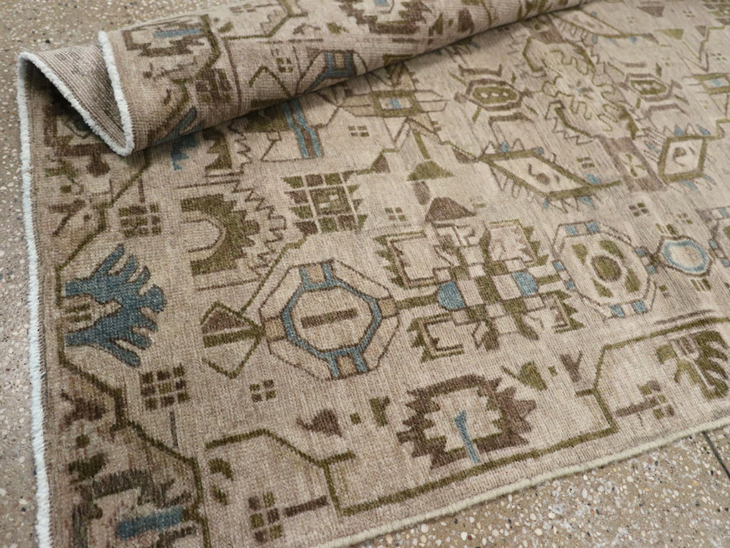 Vintage Persian Malayer Throw Rug (Pair: 1 of 2), No.32016 - Gsblank