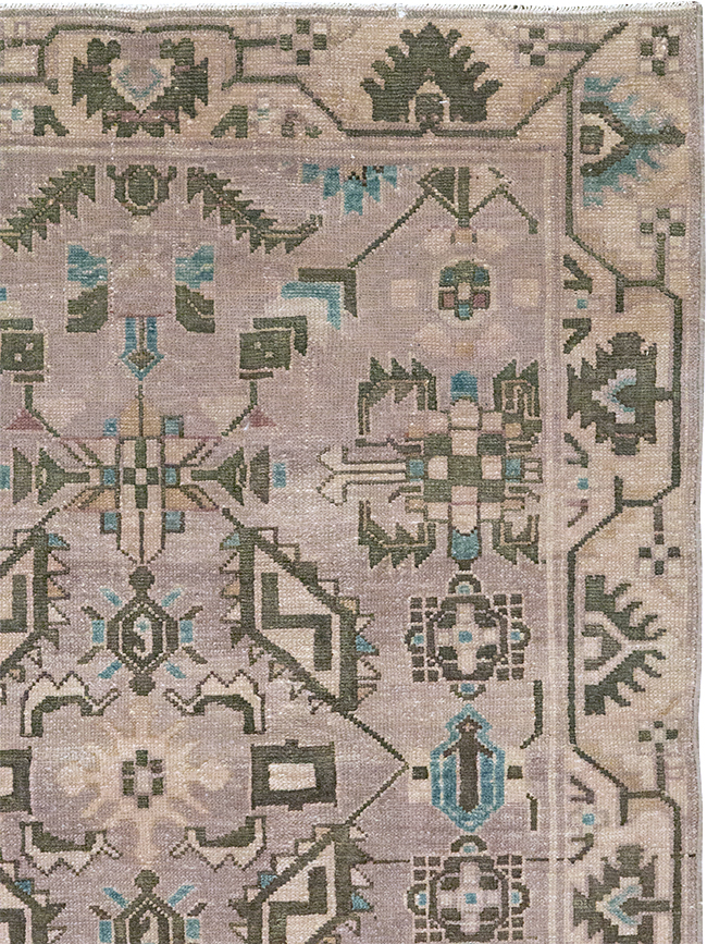 Vintage Persian Malayer Throw Rug, No.32017 - Gsblank