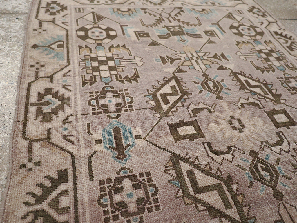 Vintage Persian Malayer Throw Rug, No.32017 - Gsblank