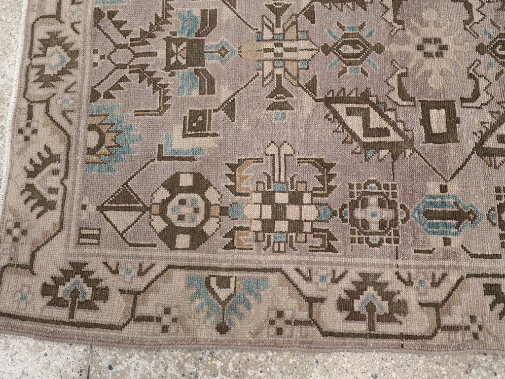 Vintage Persian Malayer Throw Rug, No.32017 - Gsblank