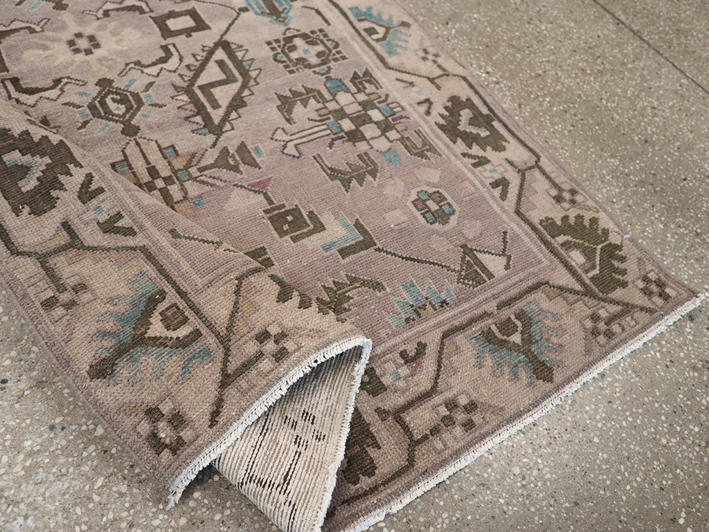 Vintage Persian Malayer Throw Rug, No.32017 - Gsblank