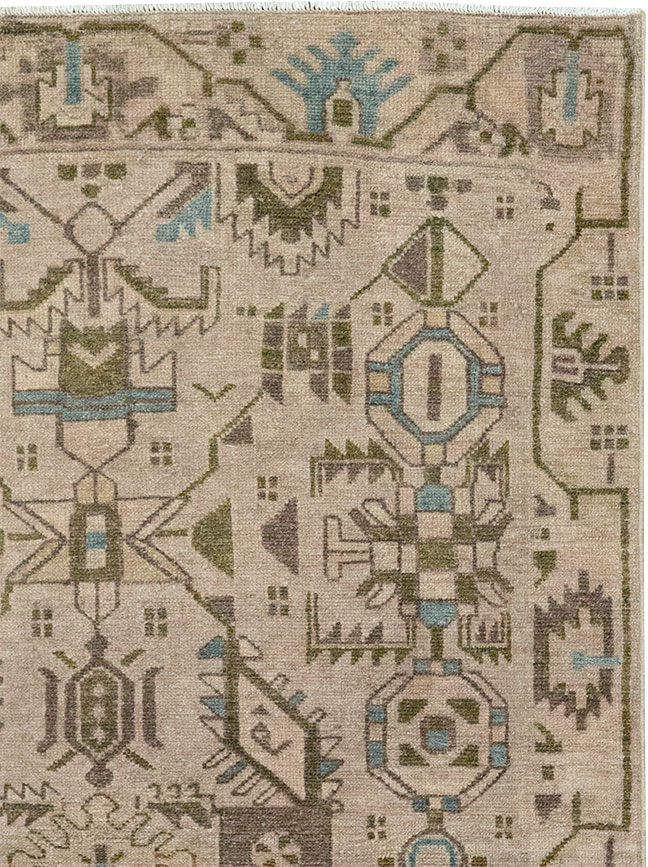 Vintage Persian Malayer Throw Rug (Pair: 2 of 2), No.32018 - Gsblank