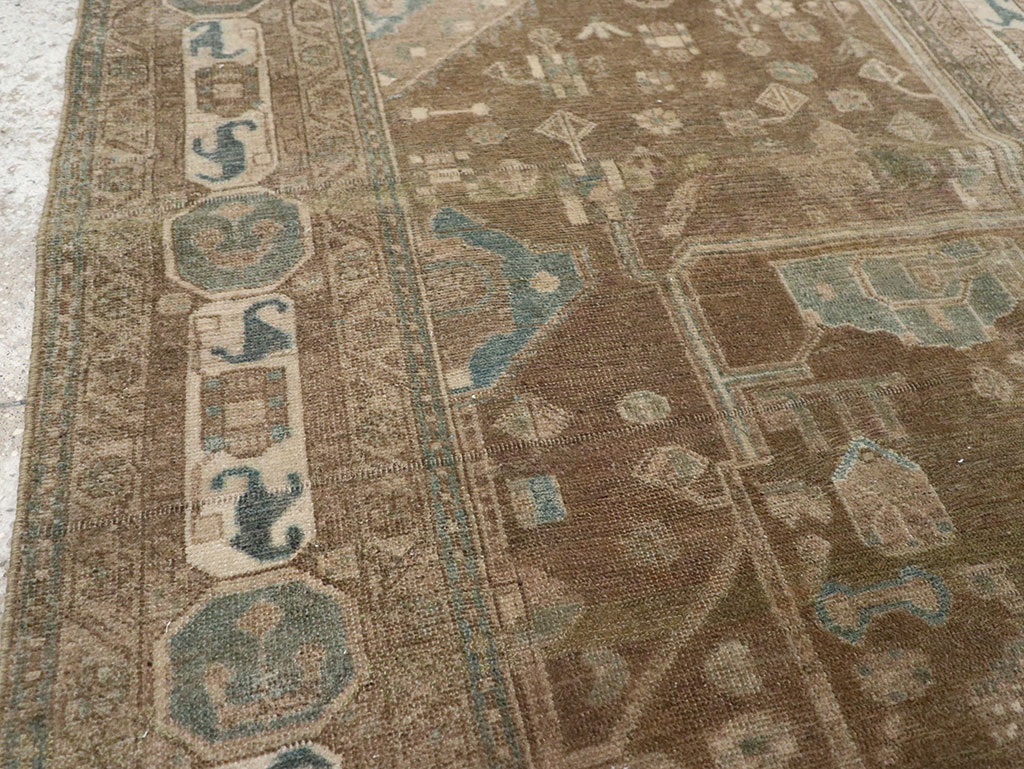 Vintage Persian Malayer Accent Rug, No.32019 - Gsblank