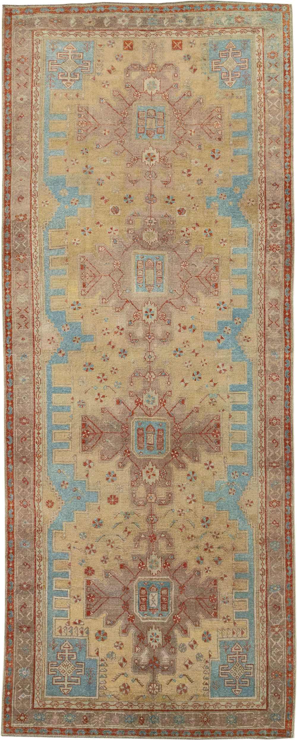 Vintage Persian Kurdish Runner, No.32022 - Gsblank