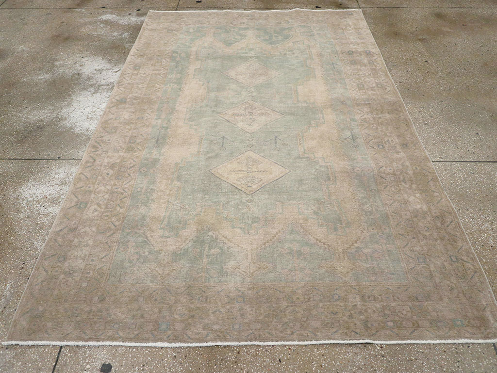 Vintage Persian Afshar Accent Rug, No.32025 - Gsblank