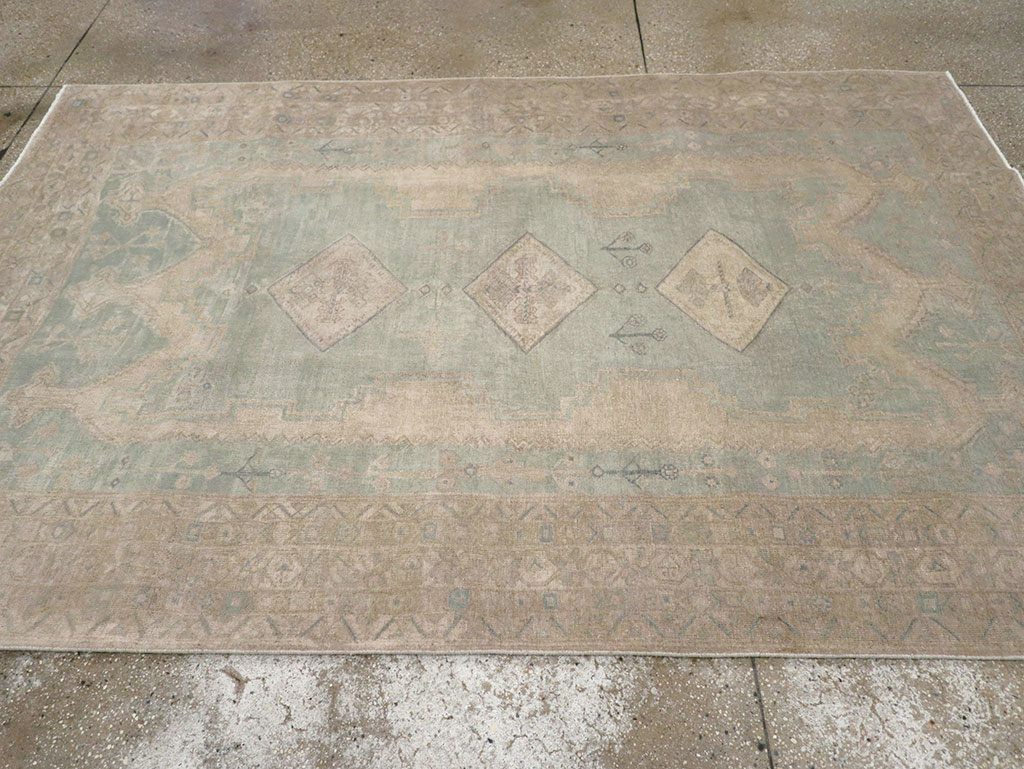 Vintage Persian Afshar Accent Rug, No.32025 - Gsblank