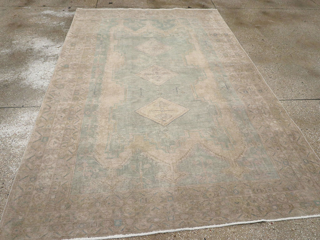 Vintage Persian Afshar Accent Rug, No.32025 - Gsblank