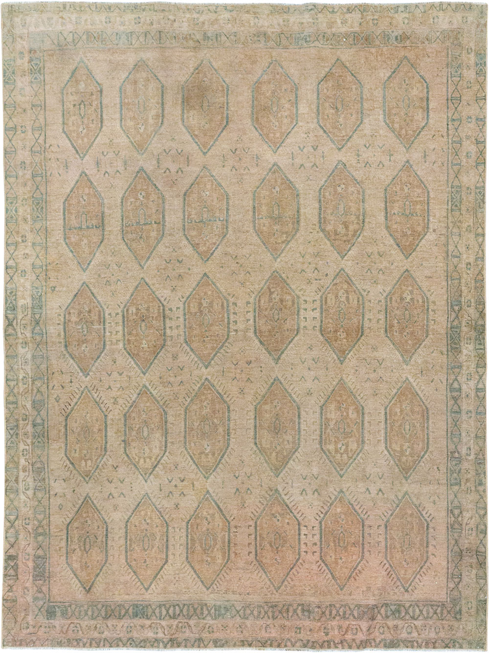 Vintage Persian Afshar Accent Rug, No.32026 - Gsblank