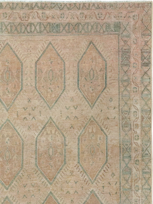 Vintage Persian Afshar Accent Rug, No.32026 - Gsblank