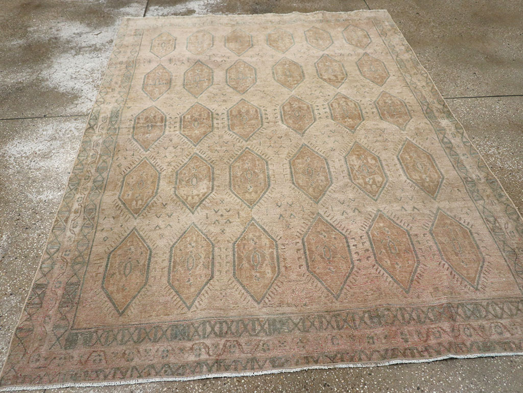 Vintage Persian Afshar Accent Rug, No.32026 - Gsblank