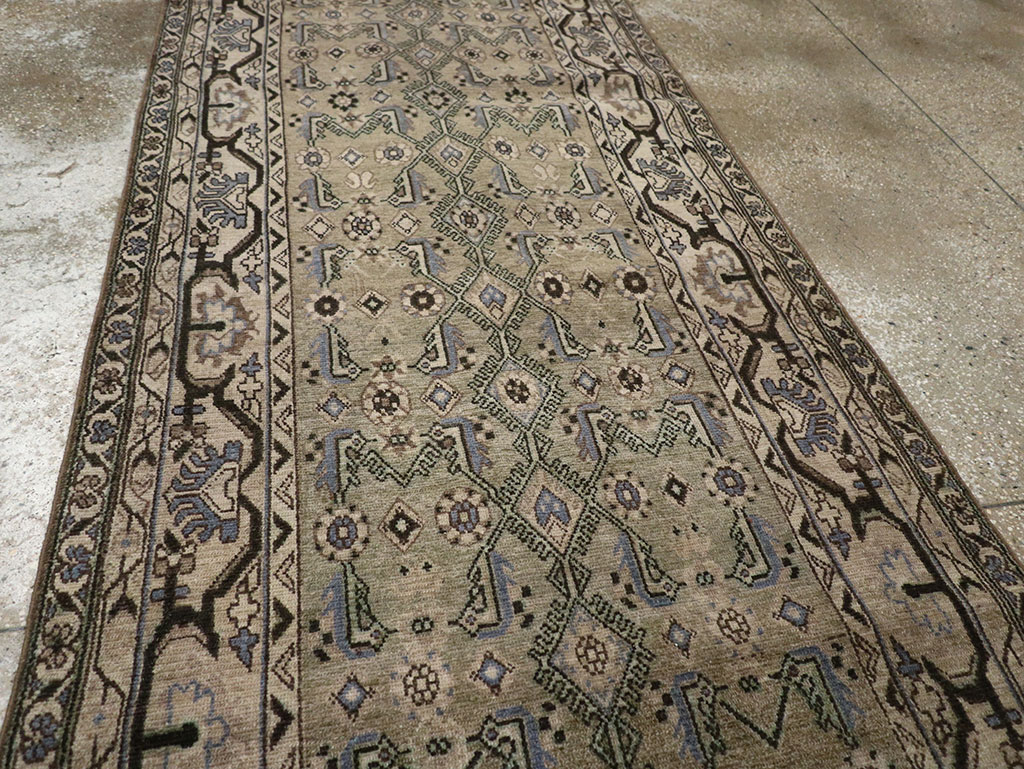 Vintage Persian Malayer Runner, No.32027 - Gsblank