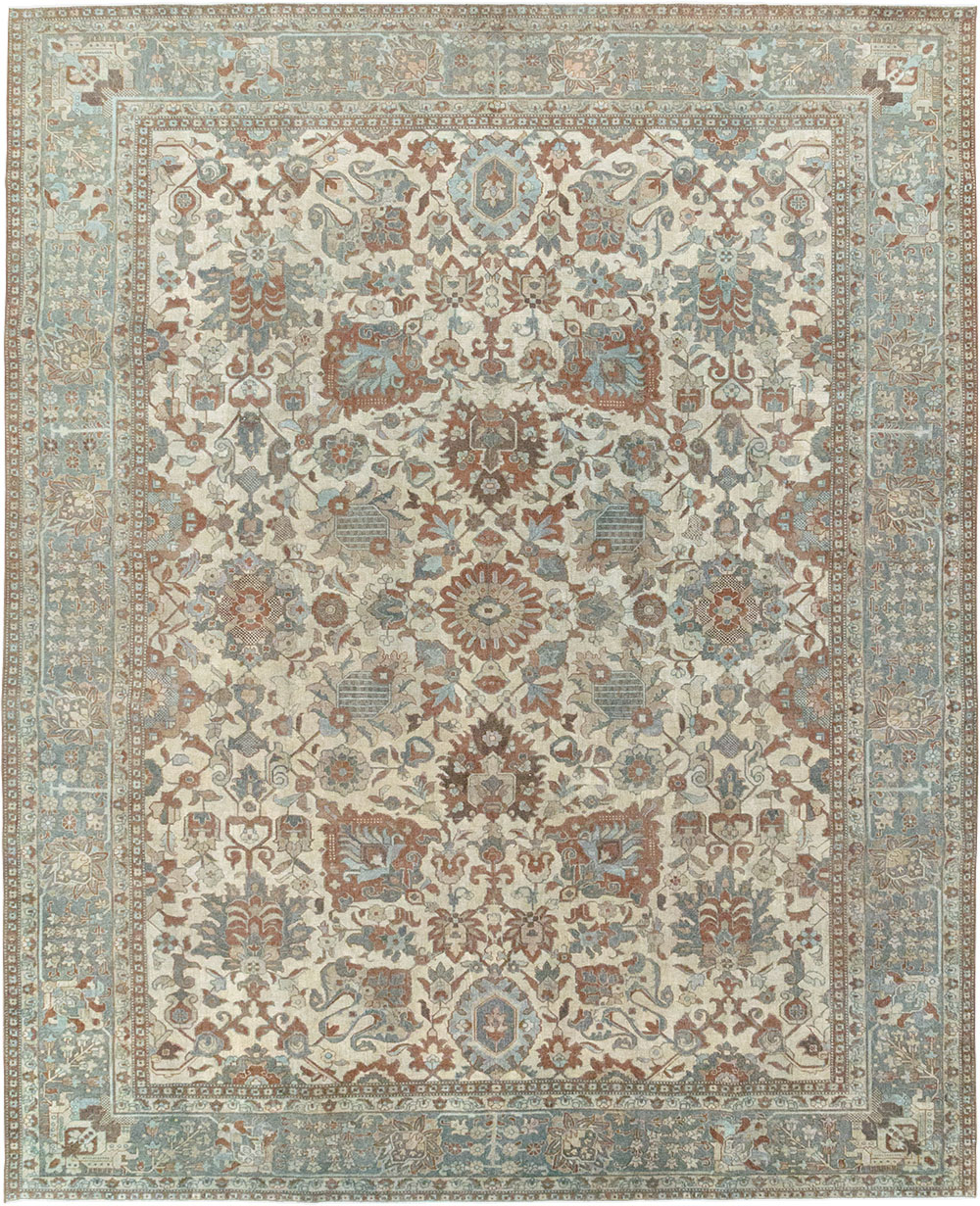 Antique Persian Tabriz Room Size Carpet, No.32032 - Gsblank