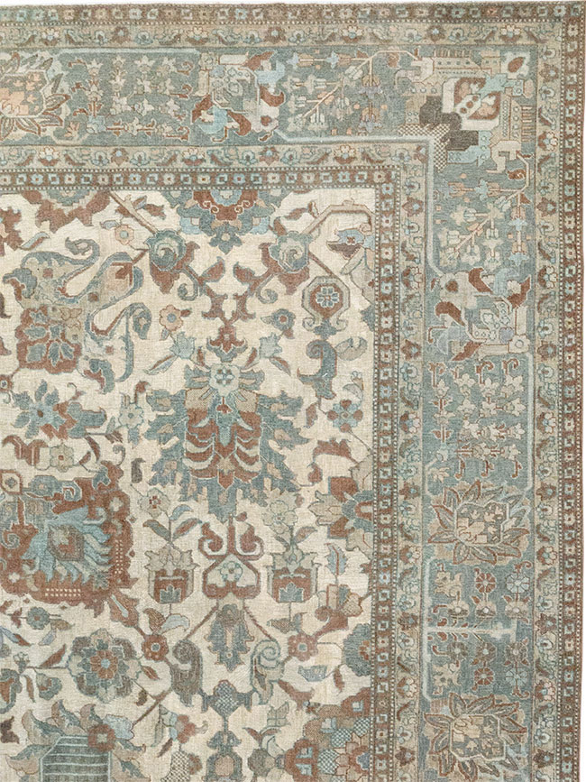 Antique Persian Tabriz Room Size Carpet, No.32032 - Gsblank
