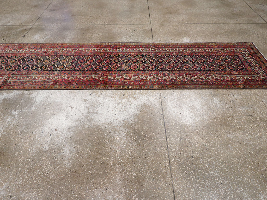 Antique Persian Kurd Runner, No.32034 - Gsblank