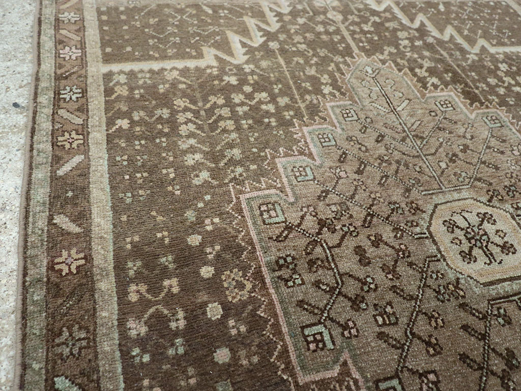 Vintage Persian Malayer Accent Rug, No.32036 - Gsblank