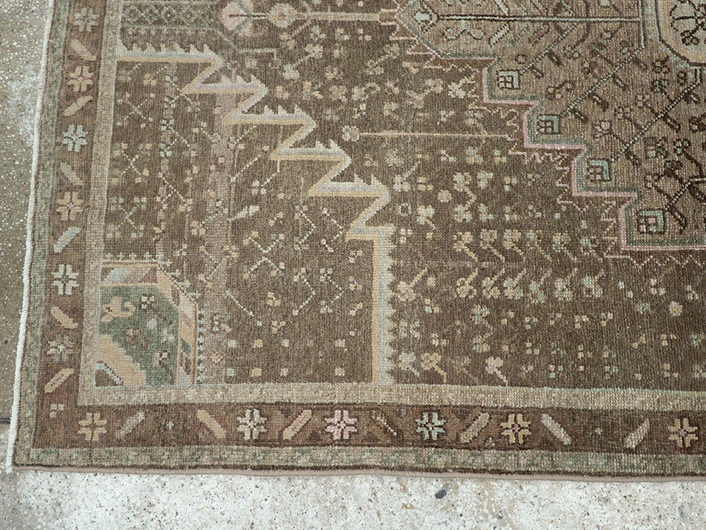 Vintage Persian Malayer Accent Rug, No.32036 - Gsblank