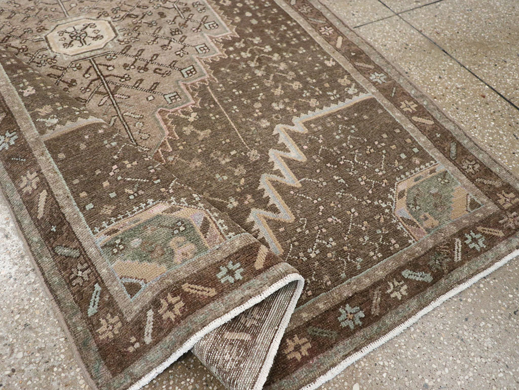 Vintage Persian Malayer Accent Rug, No.32036 - Gsblank