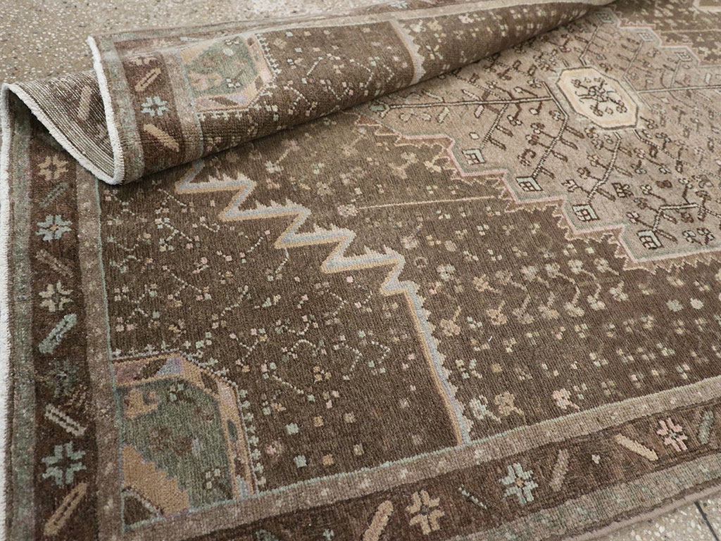 Vintage Persian Malayer Accent Rug, No.32036 - Gsblank