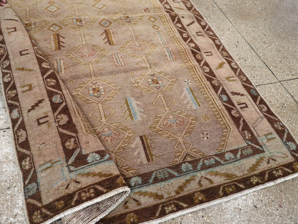 Vintage Persian Malayer Accent Rug, No.32037 - Gsblank