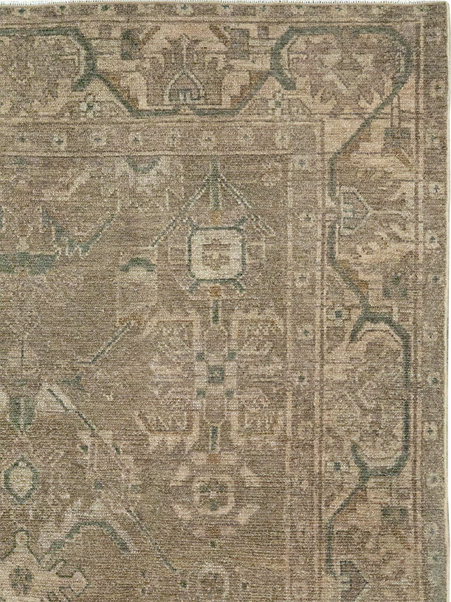 Vintage Persian Malayer Accent Rug, No.32038 - Gsblank