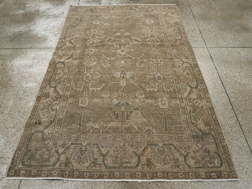 Vintage Persian Malayer Accent Rug, No.32038 - Gsblank