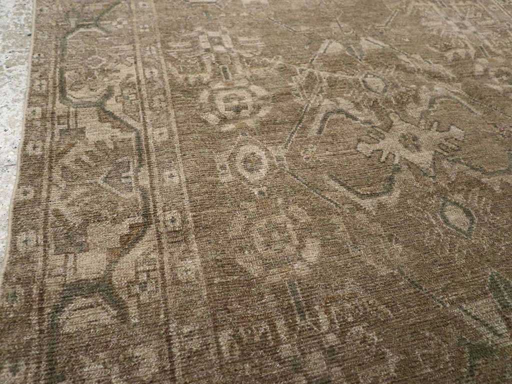 Vintage Persian Malayer Accent Rug, No.32038 - Gsblank