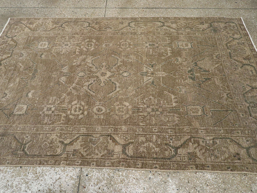 Vintage Persian Malayer Accent Rug, No.32038 - Gsblank