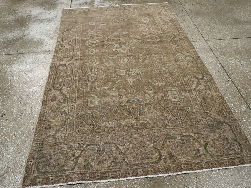 Vintage Persian Malayer Accent Rug, No.32038 - Gsblank