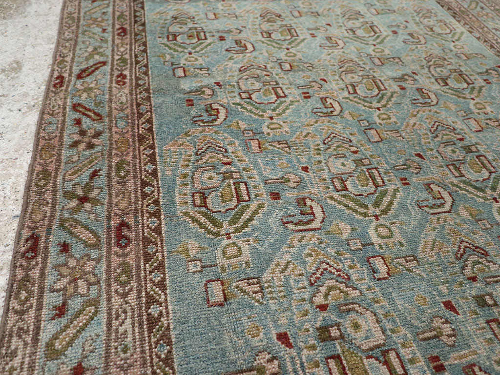 Vintage Persian Malayer Throw Rug, No.32041 - Gsblank