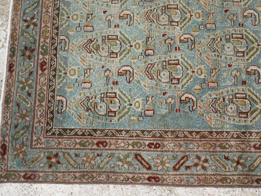 Vintage Persian Malayer Throw Rug, No.32041 - Gsblank
