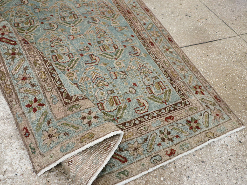 Vintage Persian Malayer Throw Rug, No.32041 - Gsblank