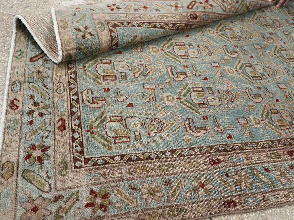 Vintage Persian Malayer Throw Rug, No.32041 - Gsblank