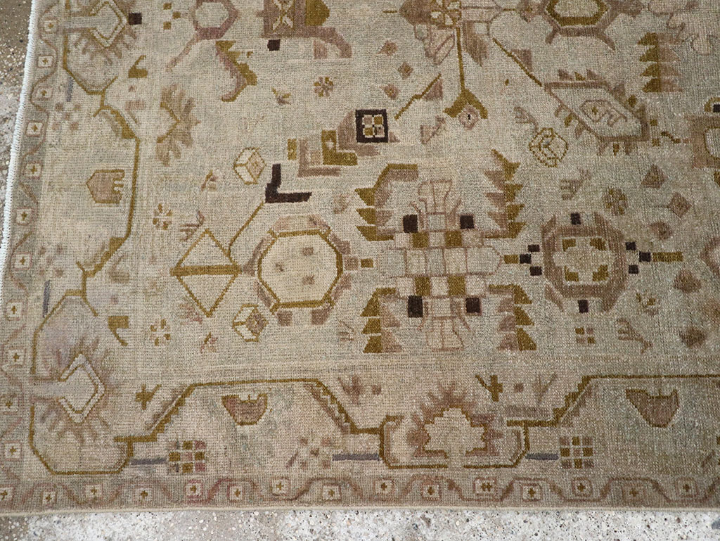 Vintage Persian Malayer Throw Rug, No.32042 - Gsblank